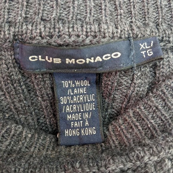 Club Monaco Ribbed Crew Sweater - Picture 3 of 3